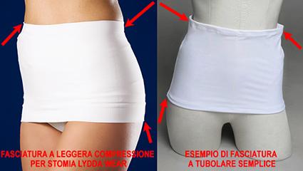 Confronto pancere leggere per stomia di lydda wear