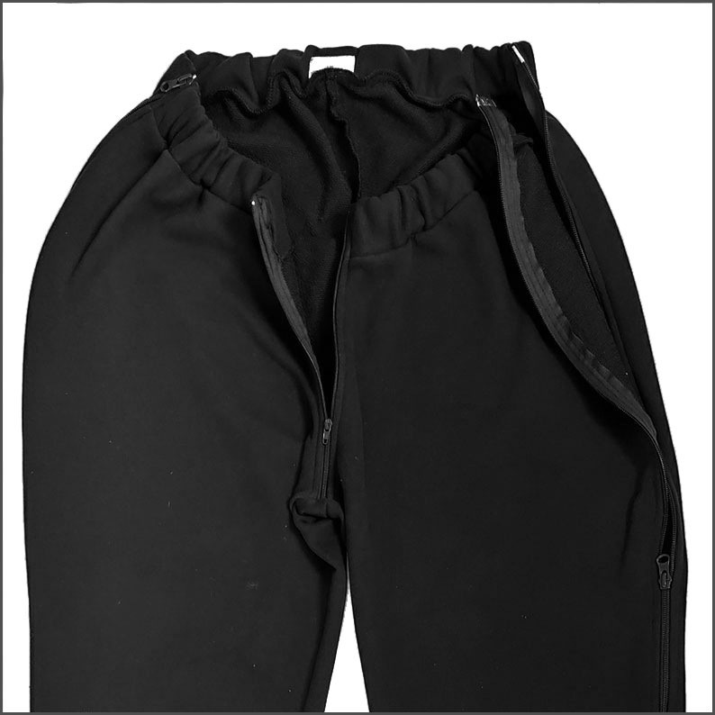 Pant felpa blu 3 cerniere