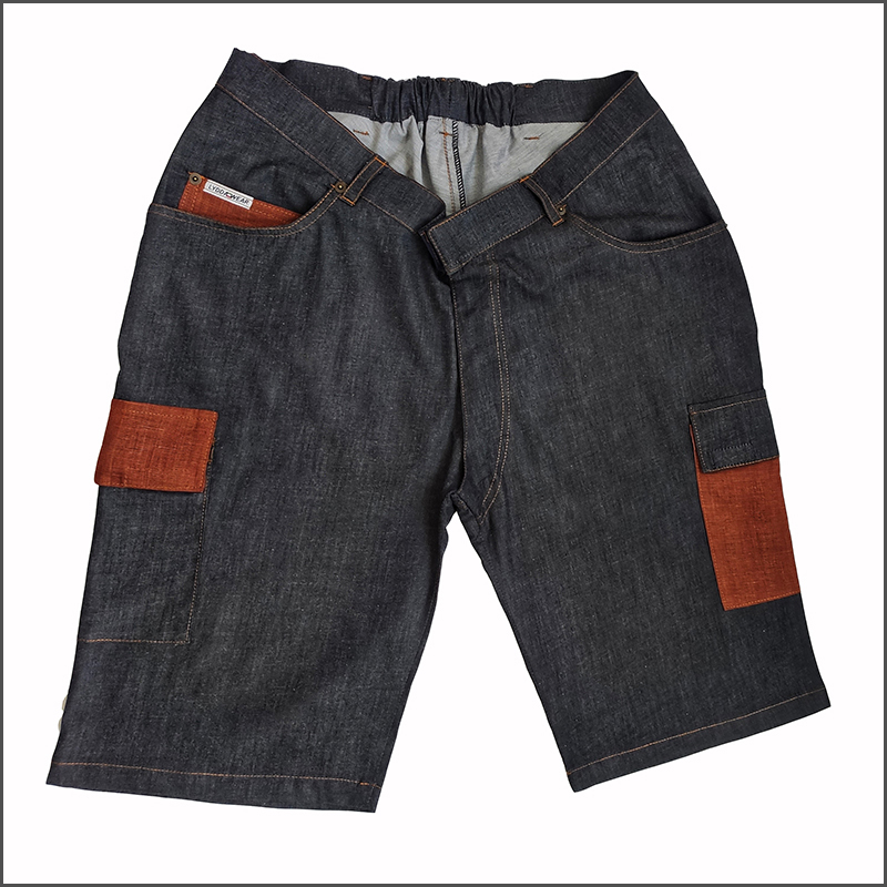 bermuda bicolor in jeans