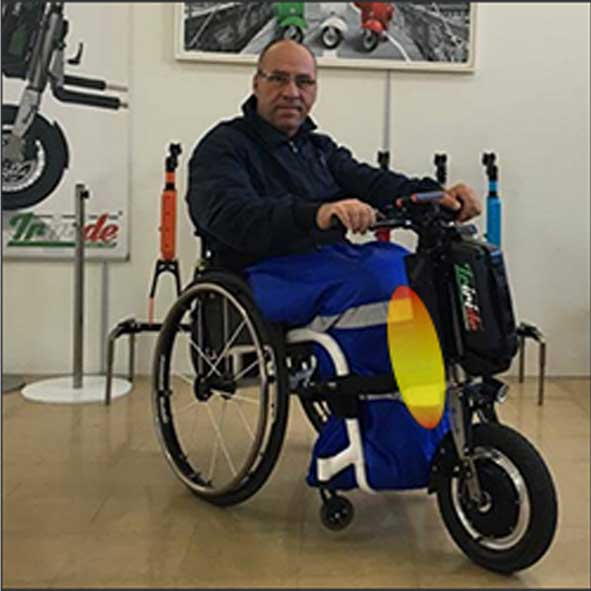 Scaldagambe riscaldato per propulsore elettrico